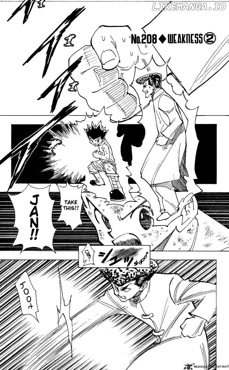Hunter x Hunter, Chapter 208 image 01
